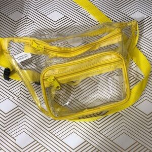 Clear Yellow Trim Fanny Pack